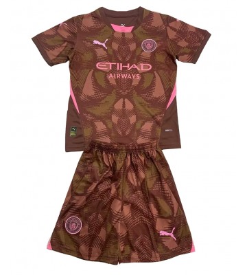 Manchester City Goalkeeper Replica Home Stadium Kit for Kids 2024-25 Short Sleeve (+ pants)